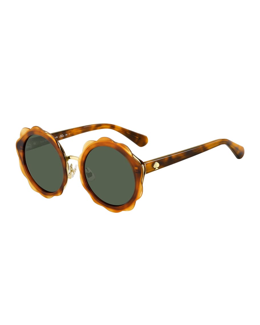 kate spade new york karries round flower sunglasses Neiman Marcus