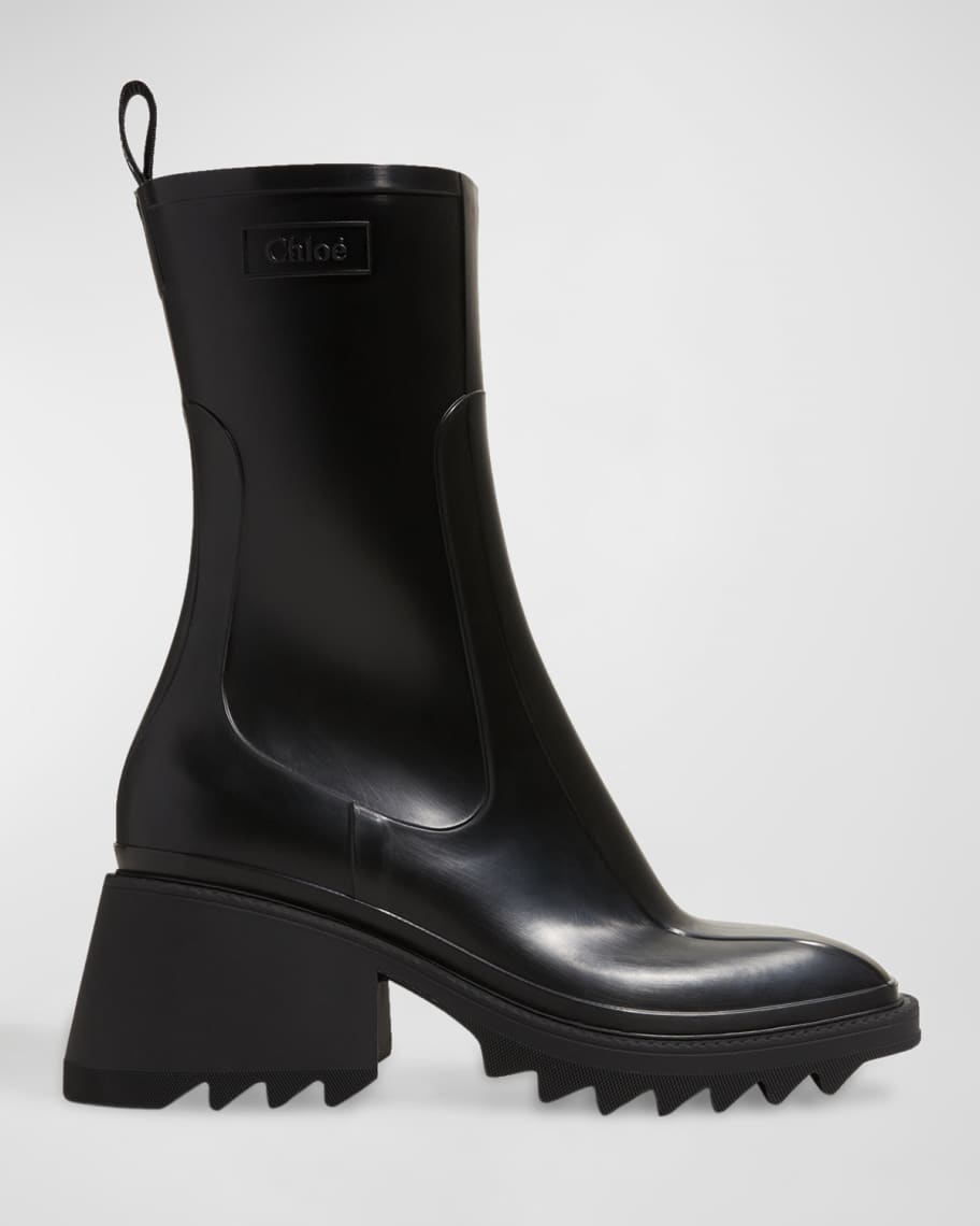 Chloe Betty Rubber Rain Booties | Neiman Marcus