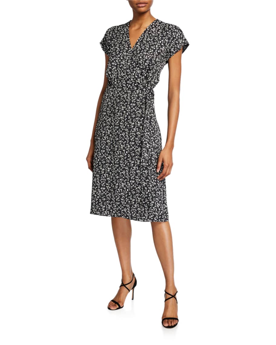 Image 1 of 2: Bethwyn Ditsy Floral Wrap Dress