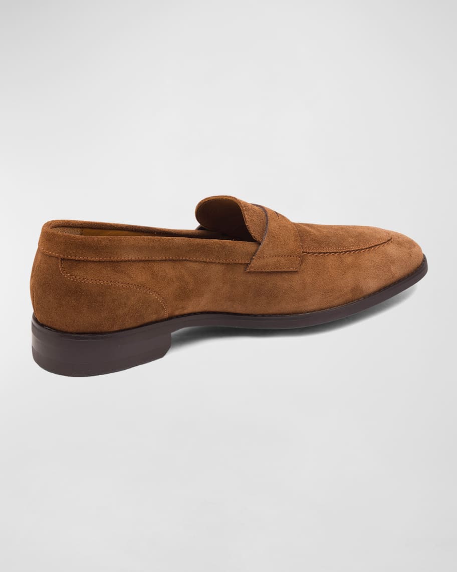 Image 3 of 4: Men's Brando Suede Penny Loafers