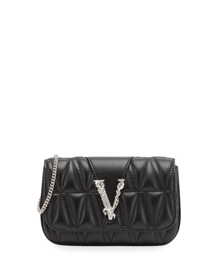 Versace Quilted Napa Shoulder Bag | Neiman Marcus
