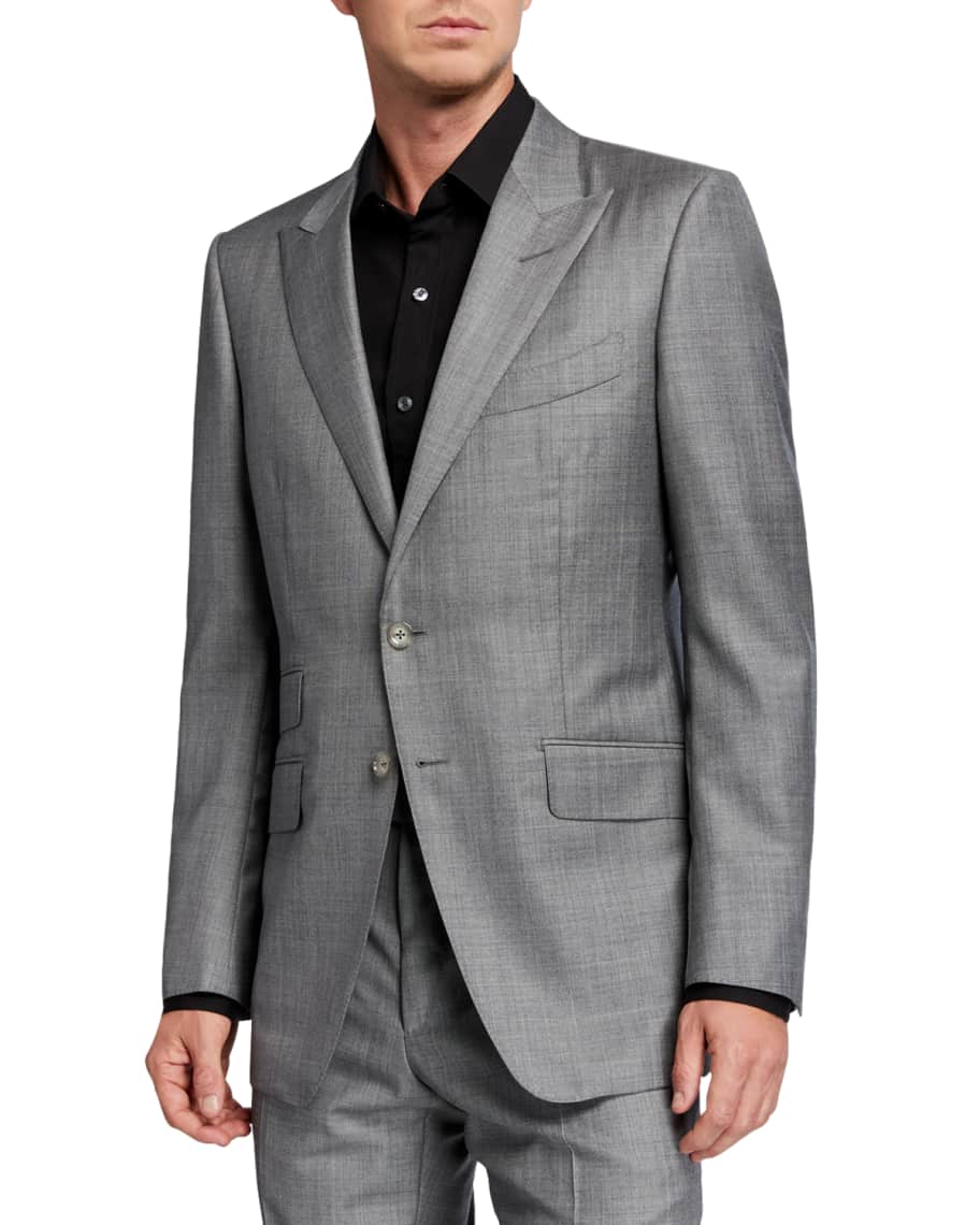 TOM FORD Men's O'Connor Sharkskin Wool Two-Piece Suit | Neiman Marcus