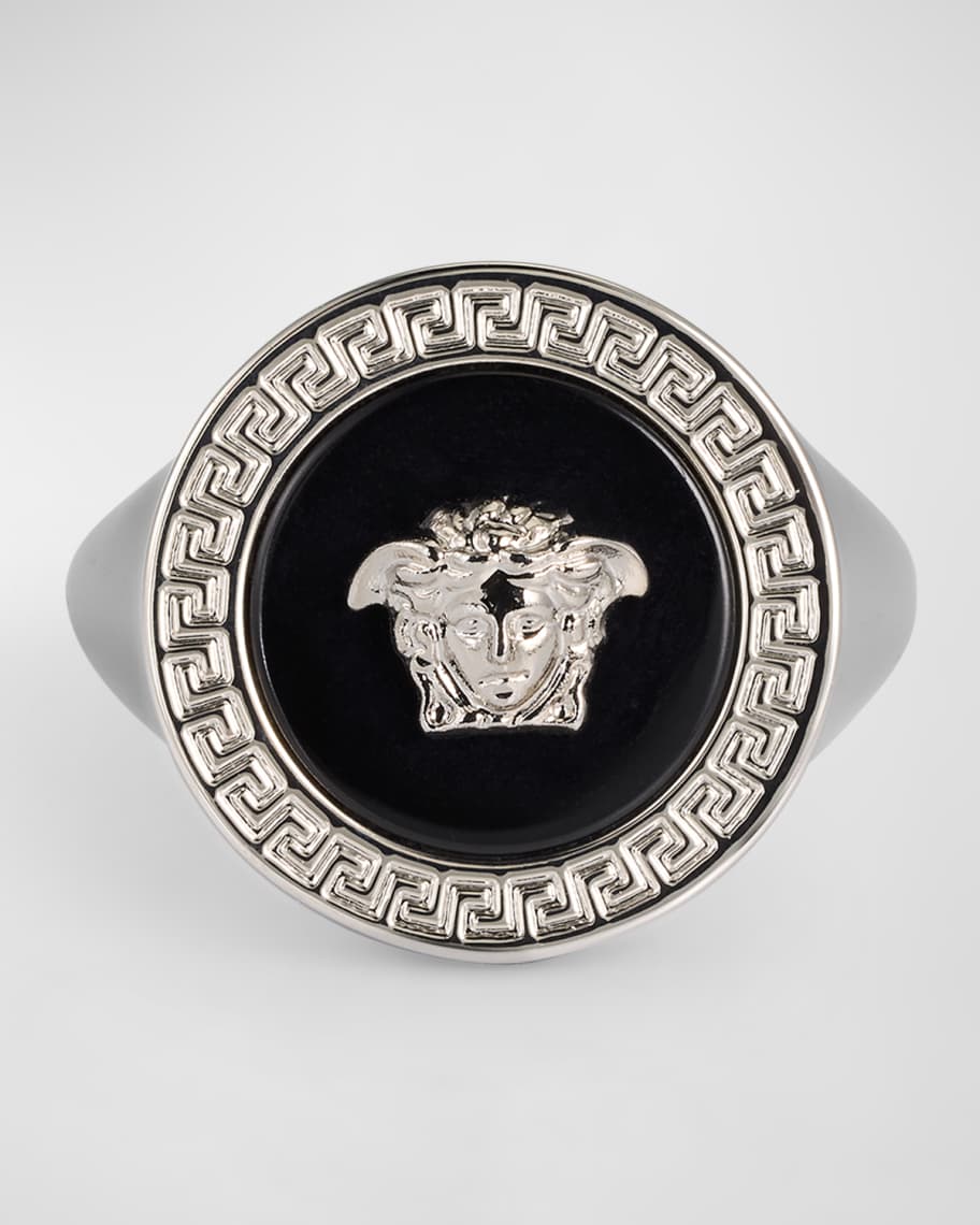 VERSACE Gold-tone Greca Motif Ring | eBay