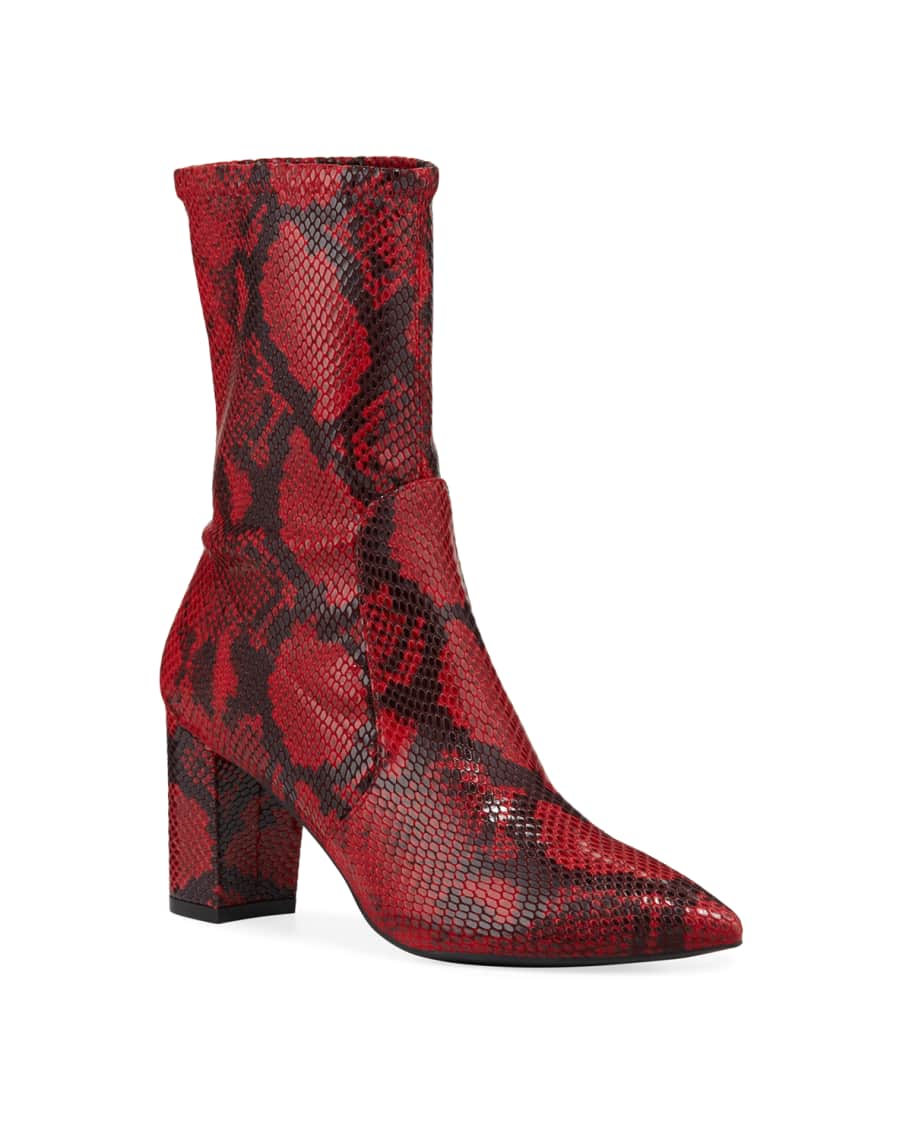 Stuart Weitzman Landry 75 Micro Stretch Sock Booties Neiman Marcus