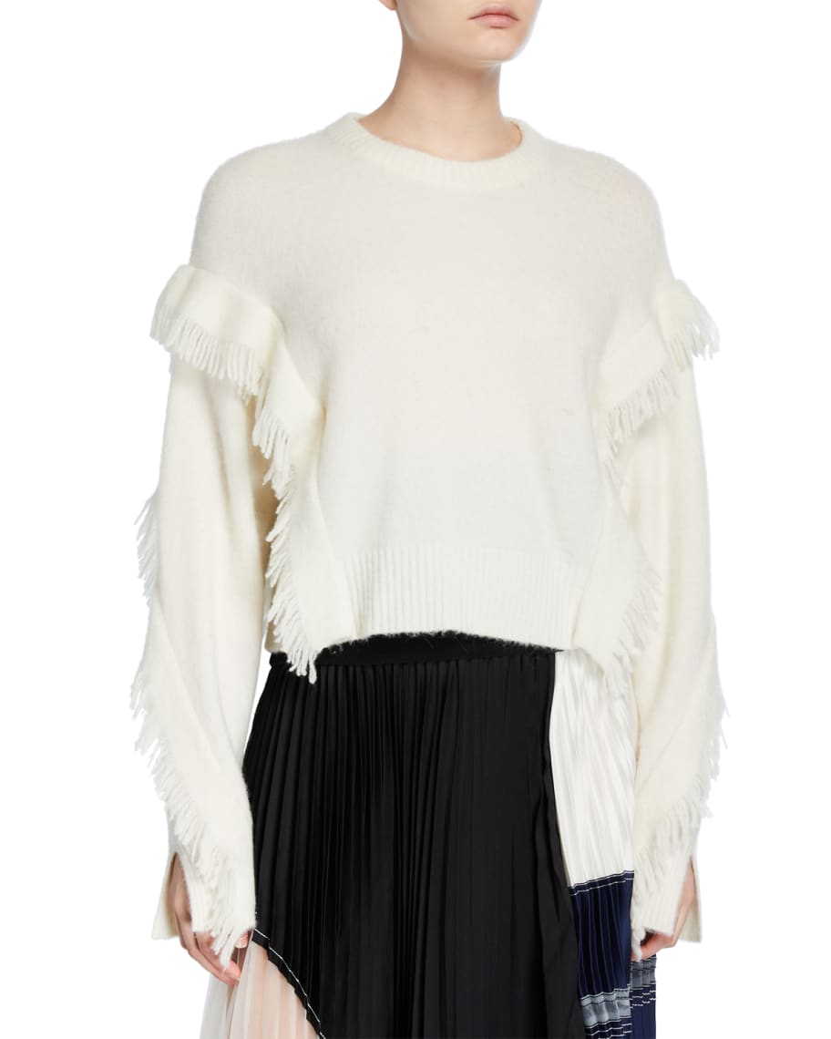 Phillip lim fringe sweater shop