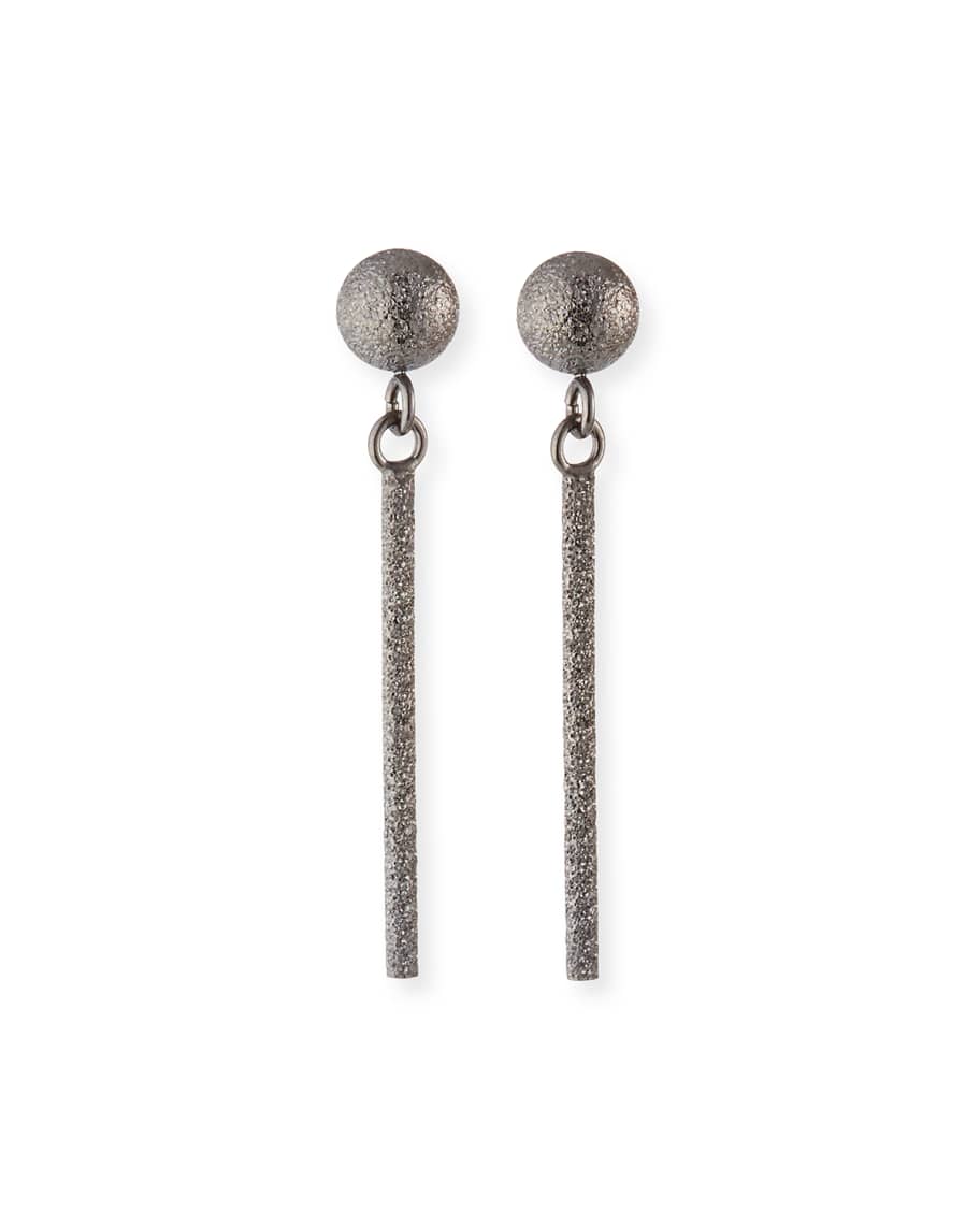 Carolina Bucci 18k Gold Small Sparkly Stick Earrings | Neiman Marcus