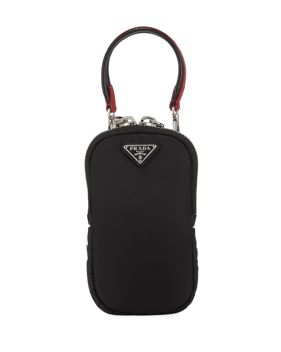 Prada Black Tessuto Nylon Mini Cargo Crossbody Bag 1DH030 - Yoogi's Closet