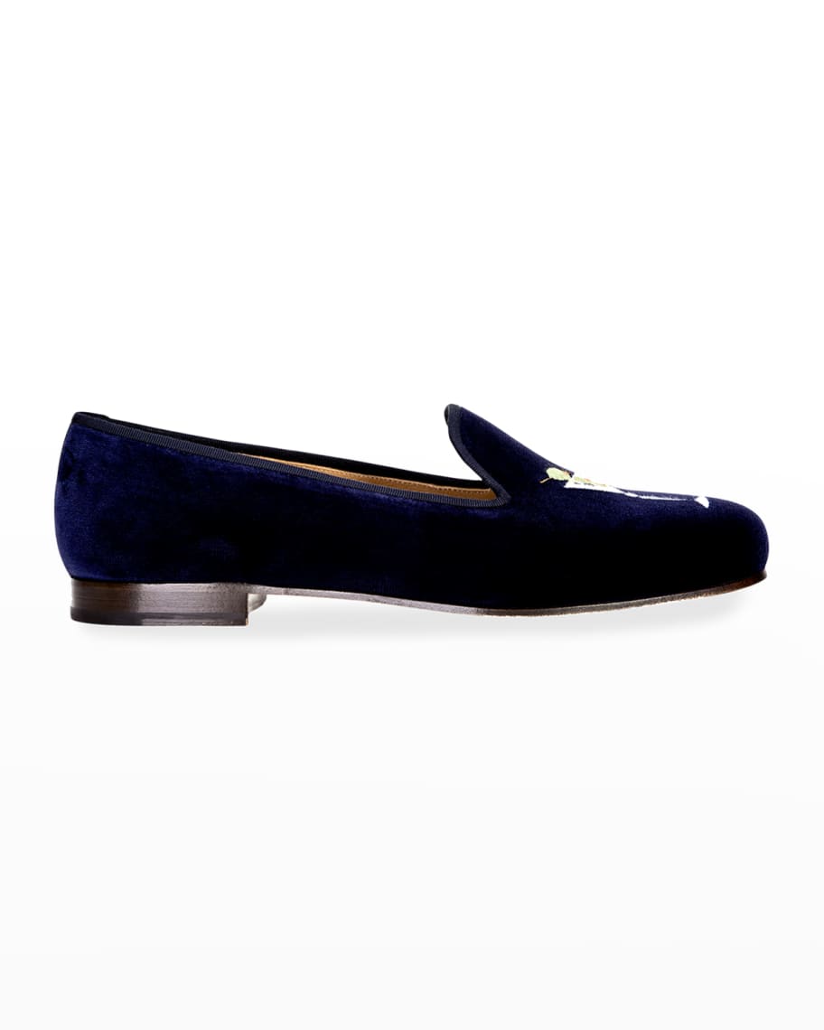 Stubbs and Wootton Martini Velvet Slippers Neiman Marcus