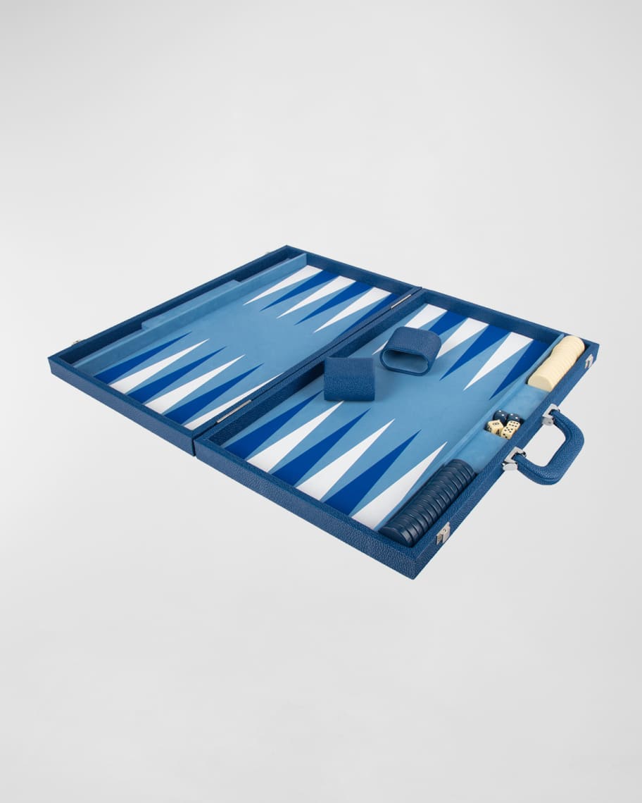 Brouk and Co Backgammon Set with Vegan Leather Case Neiman