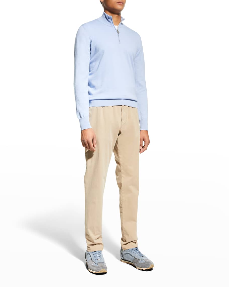 Ghiaia Men s Solid Cashmere Half Zip Sweater Neiman Marcus