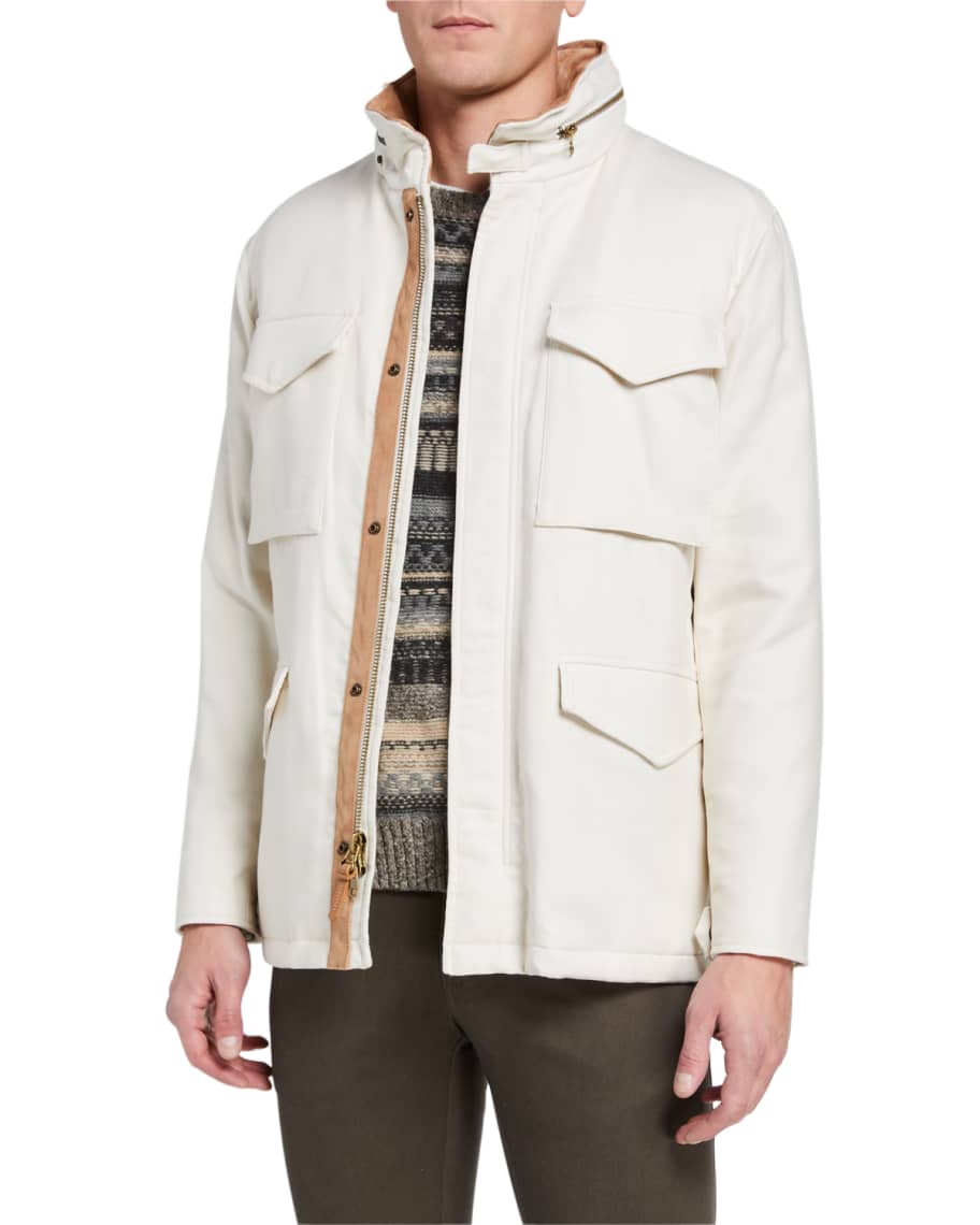 Vince Men's Canvas Field Jacket Neiman Marcus