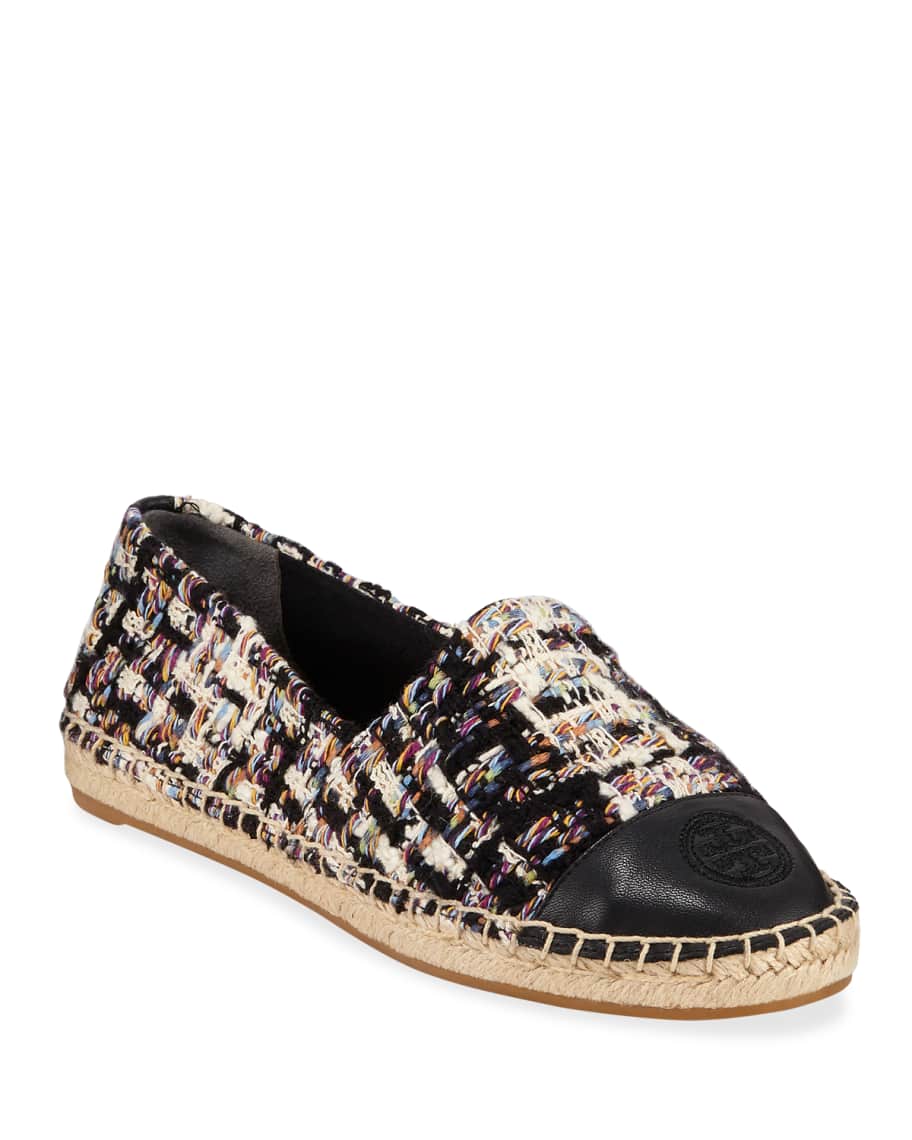 Tory Burch Colorblock Tweed Flat