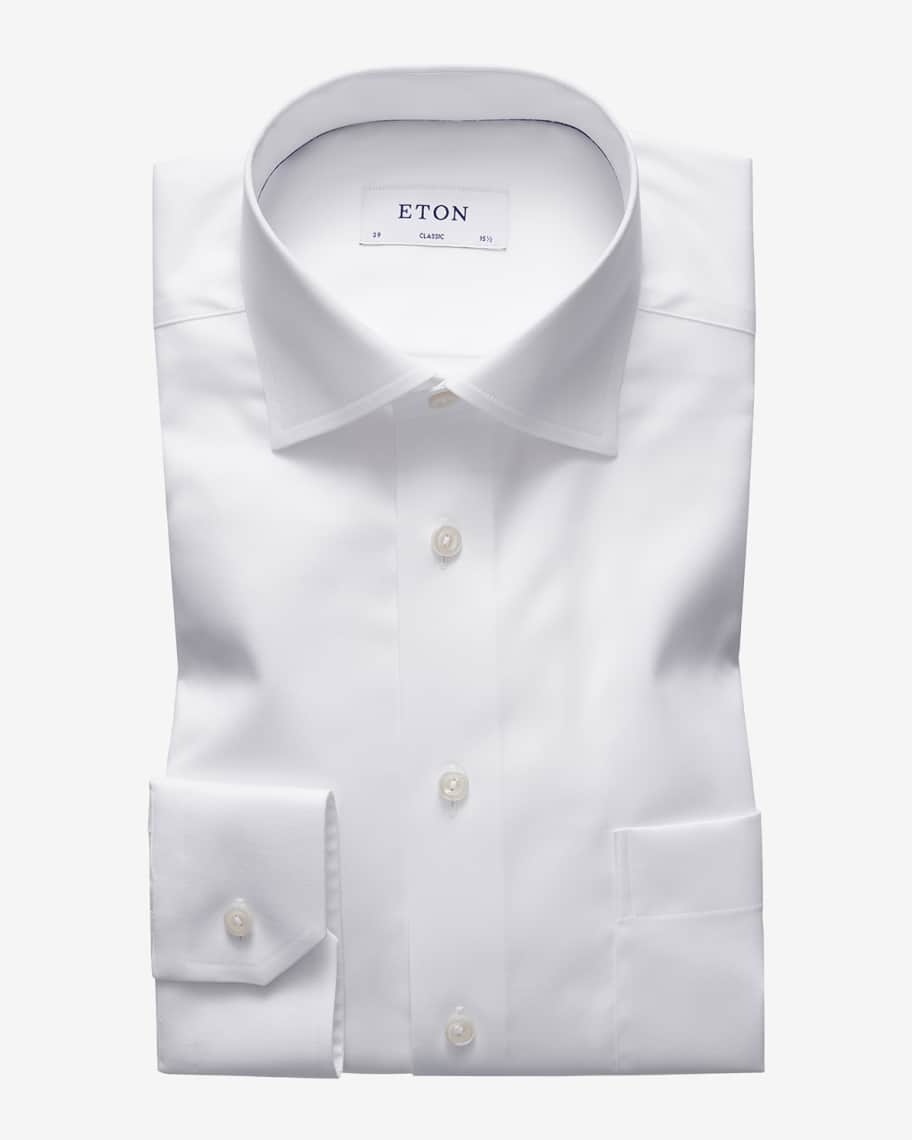 Eton Men's Classic-Fit Twill Dress Shirt | Neiman Marcus