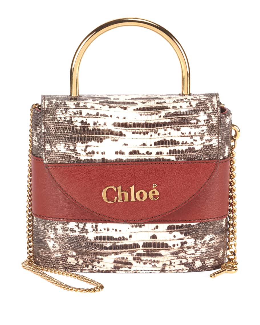 Chloe Tess Small Flap Canvas & Leather Crossbody Bag - Bergdorf Goodman