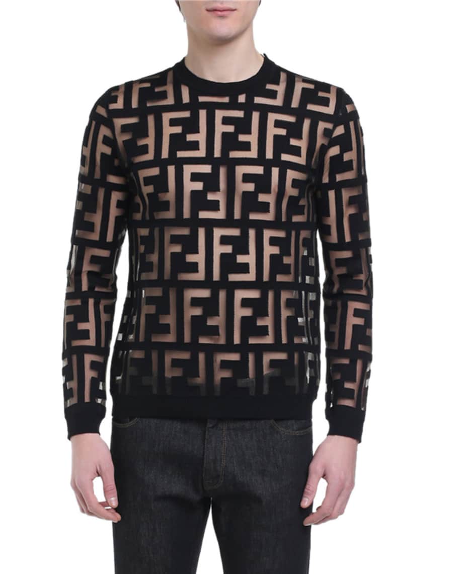 Fendi men's logo sweater hotsell