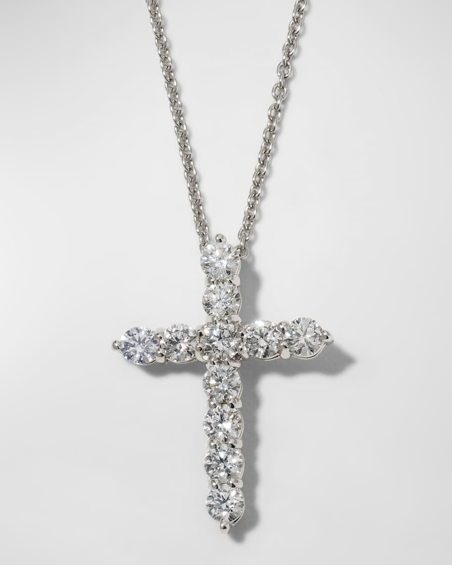 Roberto Coin Long Zipper Necklace with Pave Diamonds