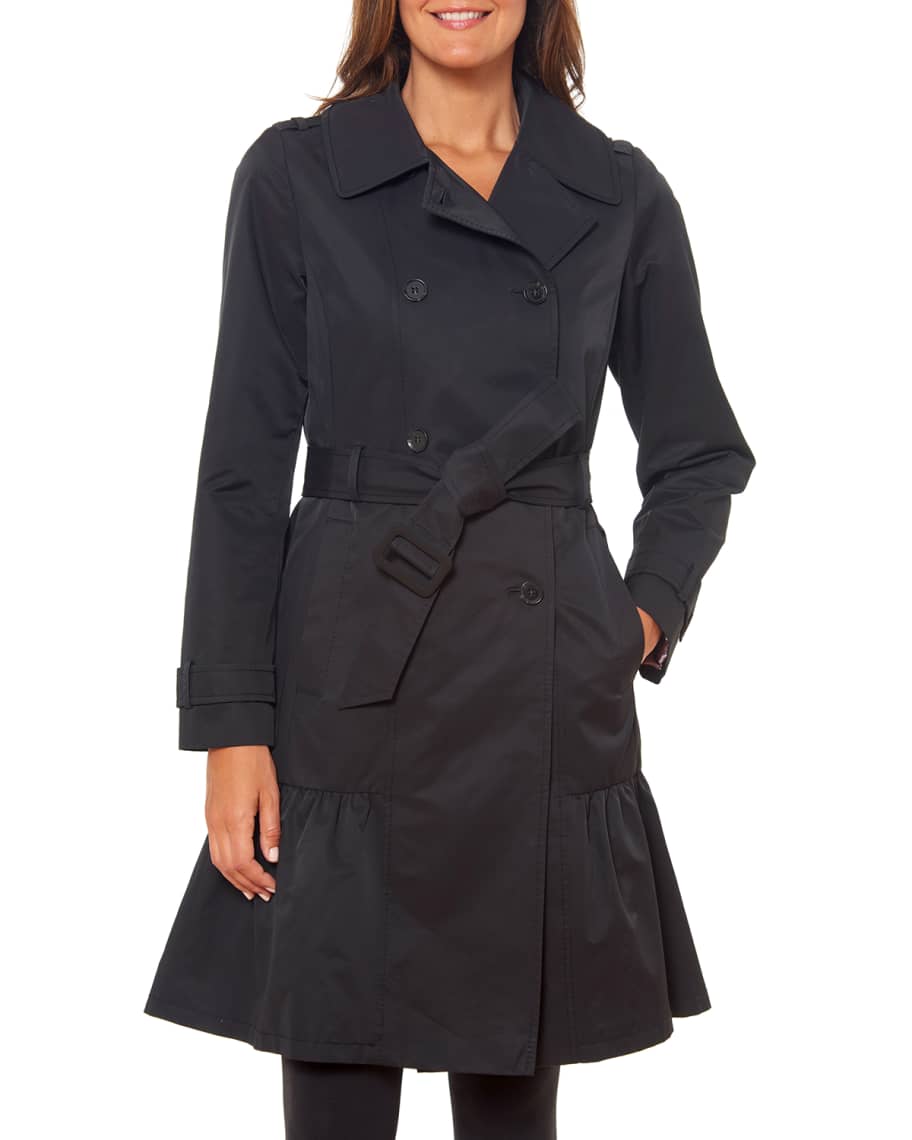 kate spade new york belted prairie style midi trench coat | Neiman Marcus