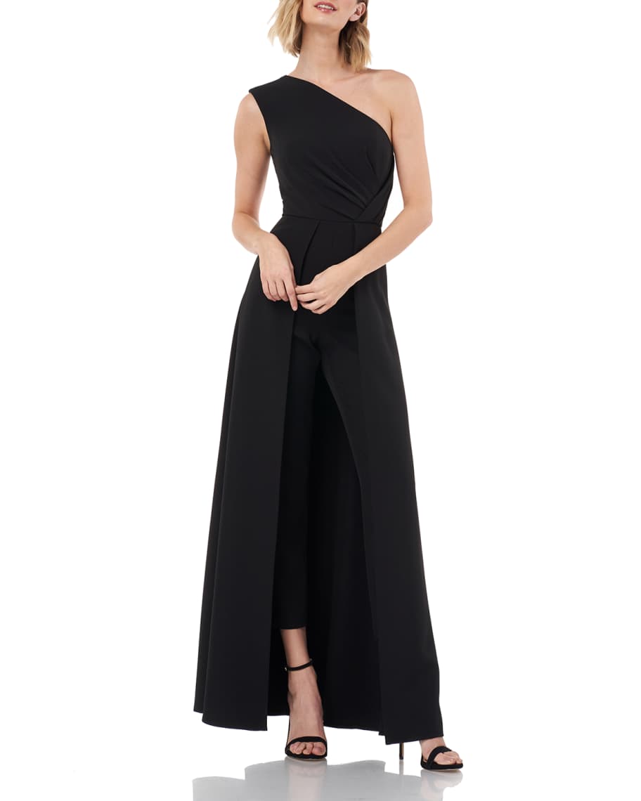 Kay unger one shoulder jumpsuit Clearance