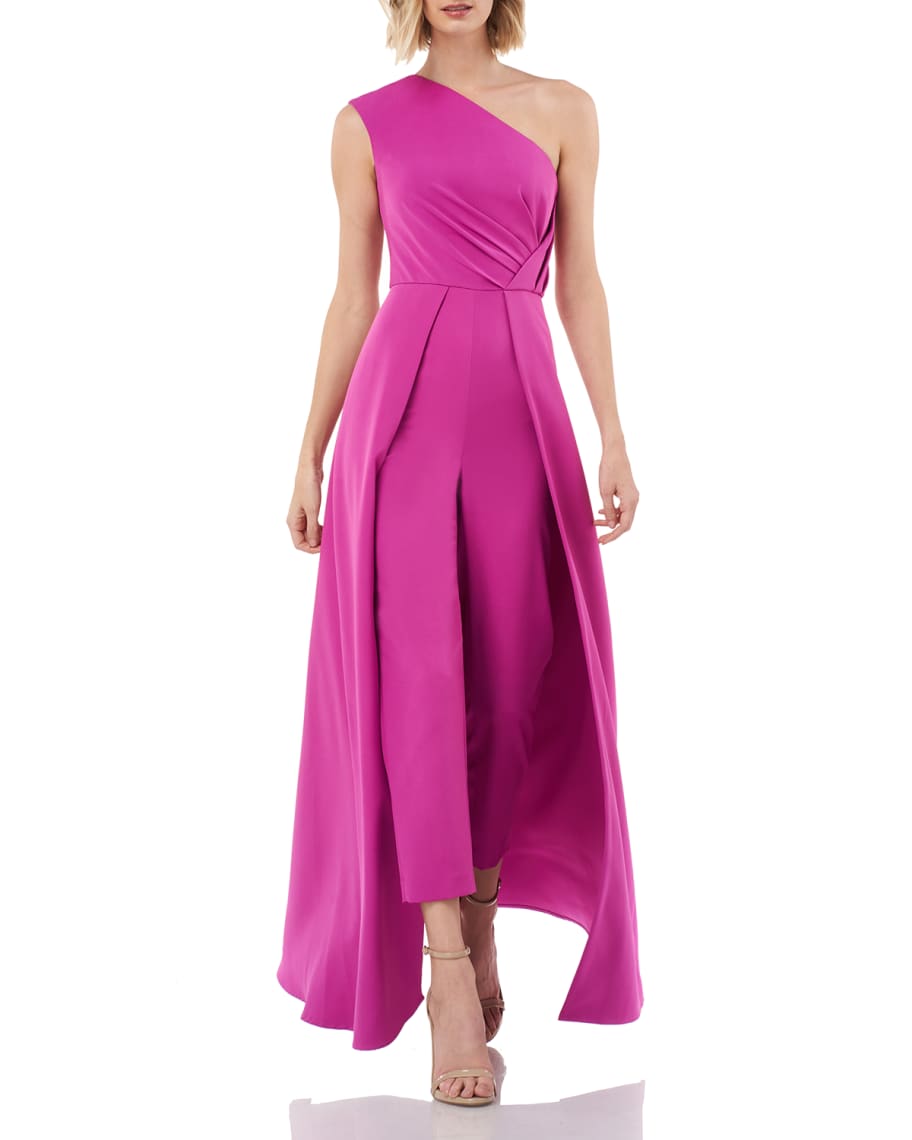 Kay unger jumpsuit 2025 with skirt overlay
