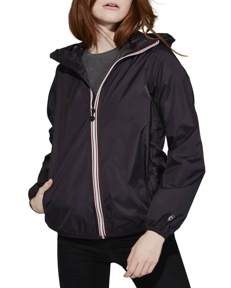 o8 men's max zip front packable rain jacket