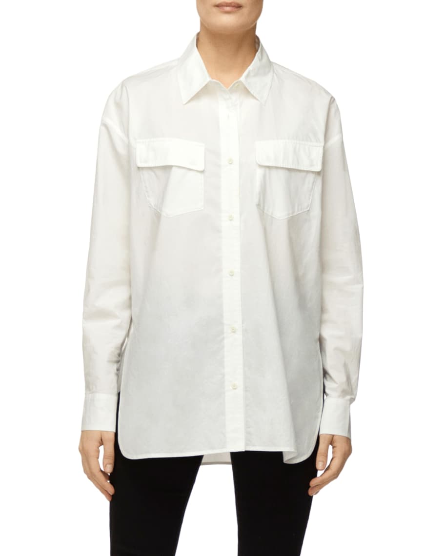 J Brand Bryson Oversized Button-Down Shirt | Neiman Marcus
