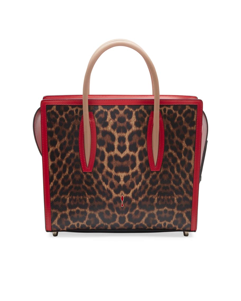 Christian Louboutin Paloma Medium Empire Leopard Tote Bag | Neiman Marcus