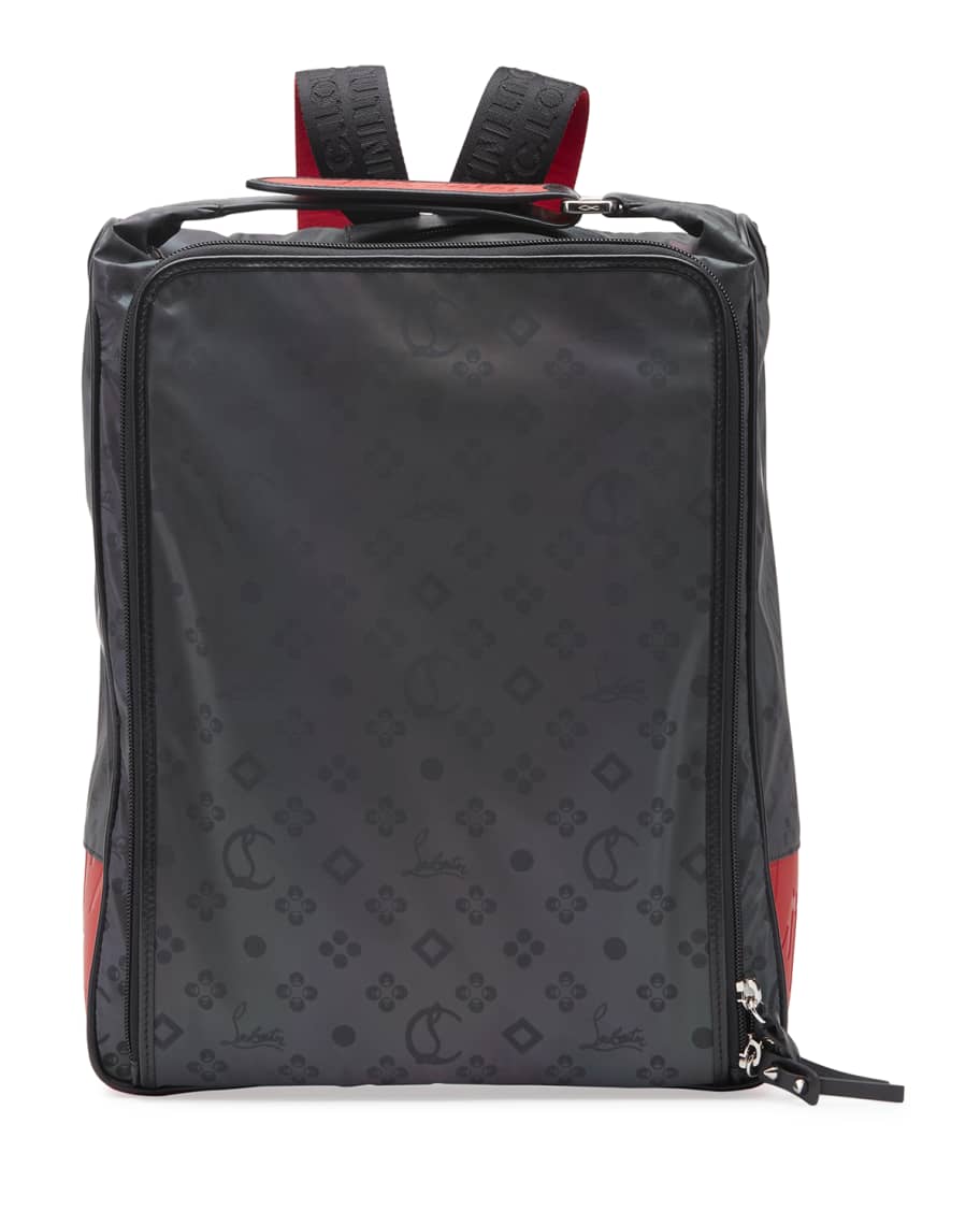 Christian Louboutin Men s Reflective Square Zip Around Backpack Neiman Marcus