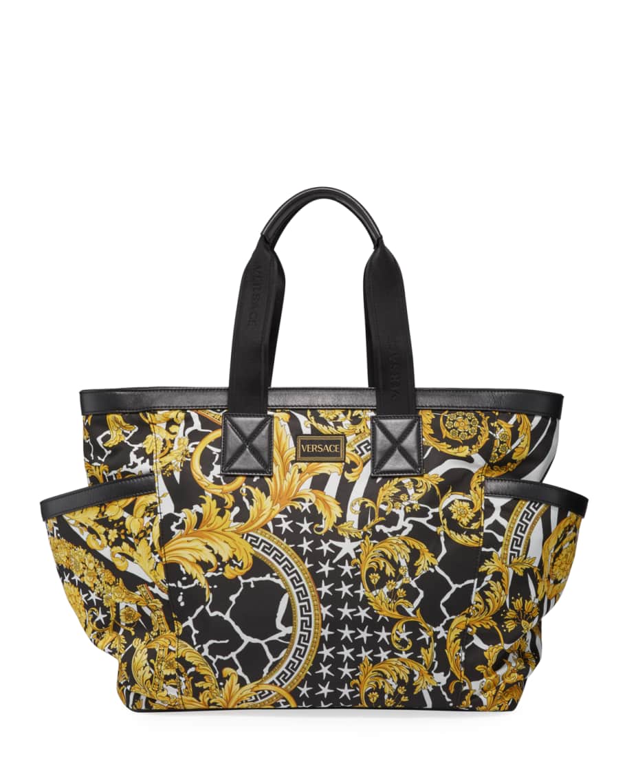 Versace Barocco Print Large Diaper Bag Neiman Marcus