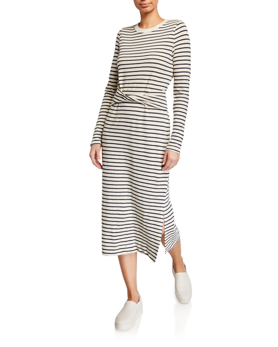 The Studio Striped Long Sleeve Dress