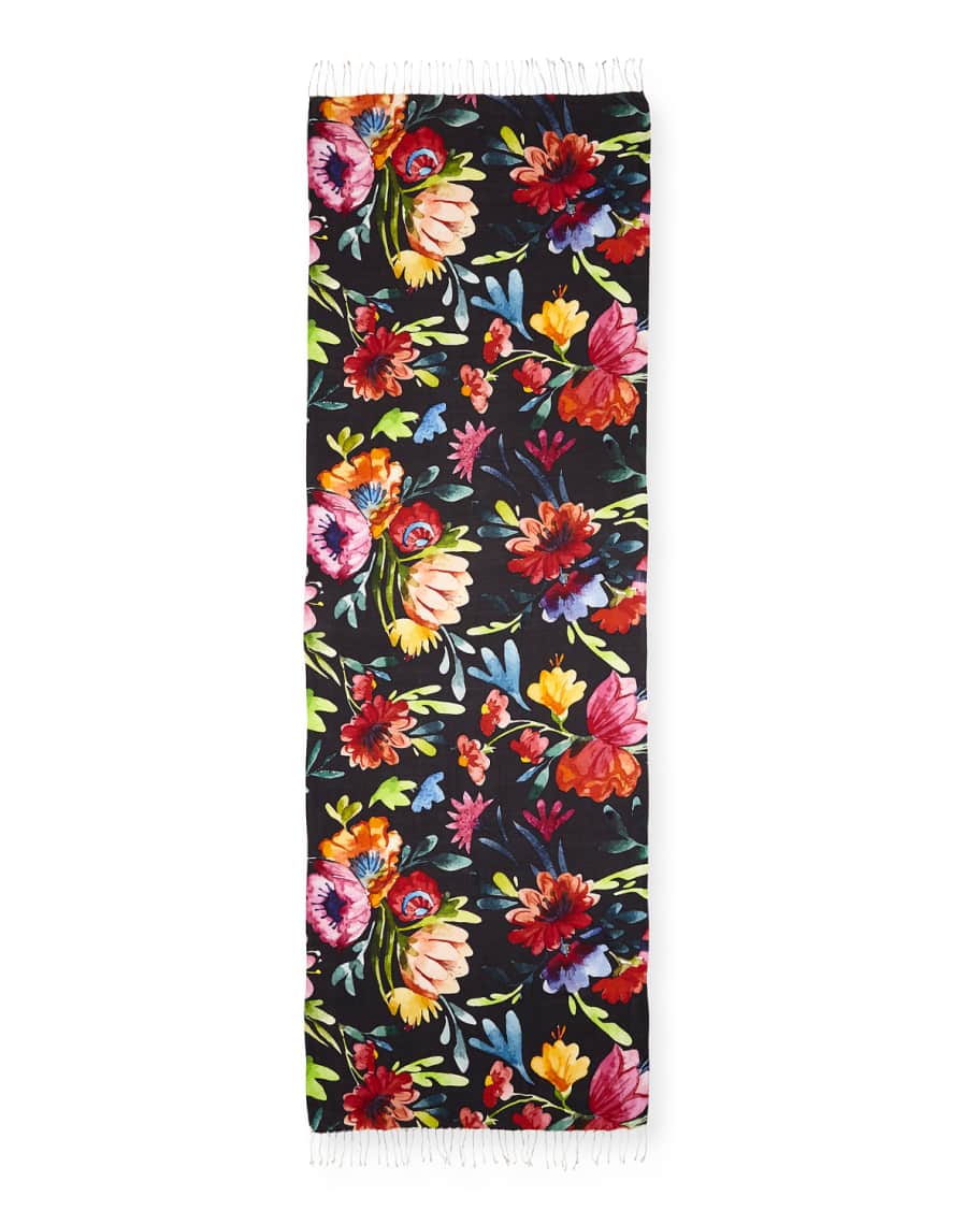 Tolani Floral Print Silk Scarf | Neiman Marcus