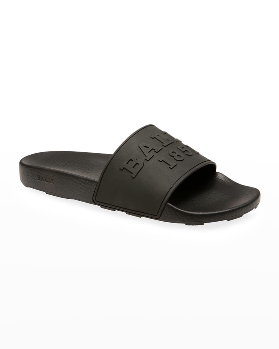 Bally Men's Slaim Rubber Slide Sandals | Neiman Marcus