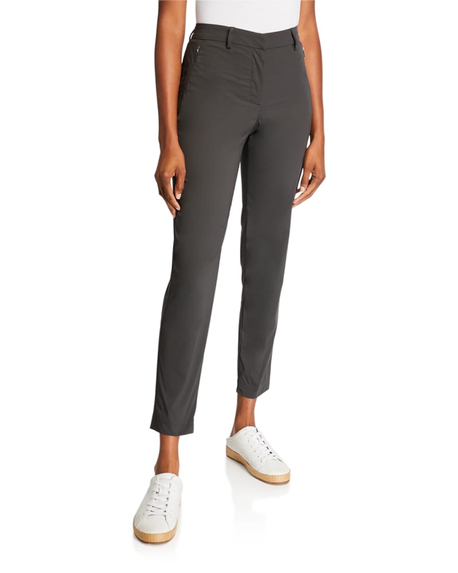 Anatomie Thea Ankle Pants with Zipper Side Pockets | Neiman Marcus