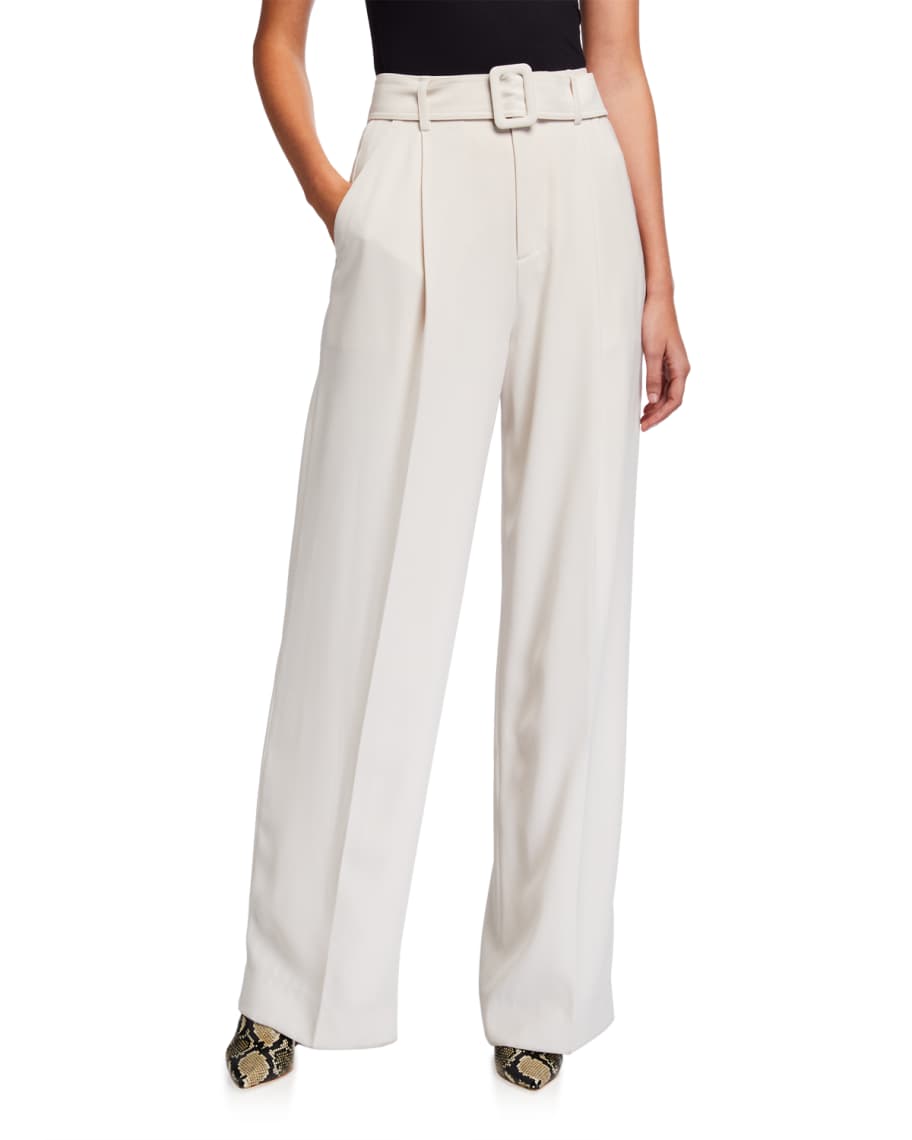 Vince belted wide leg pants online