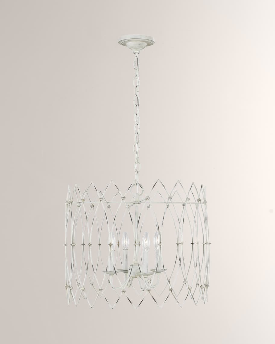 Visual Comfort Studio 4 - Light Chandelier Gardner Rustic White By ...