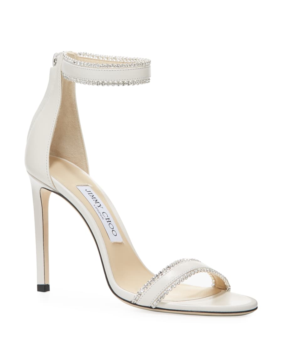 Jimmy Choo Dochas Jeweled Leather Sandals | Neiman Marcus