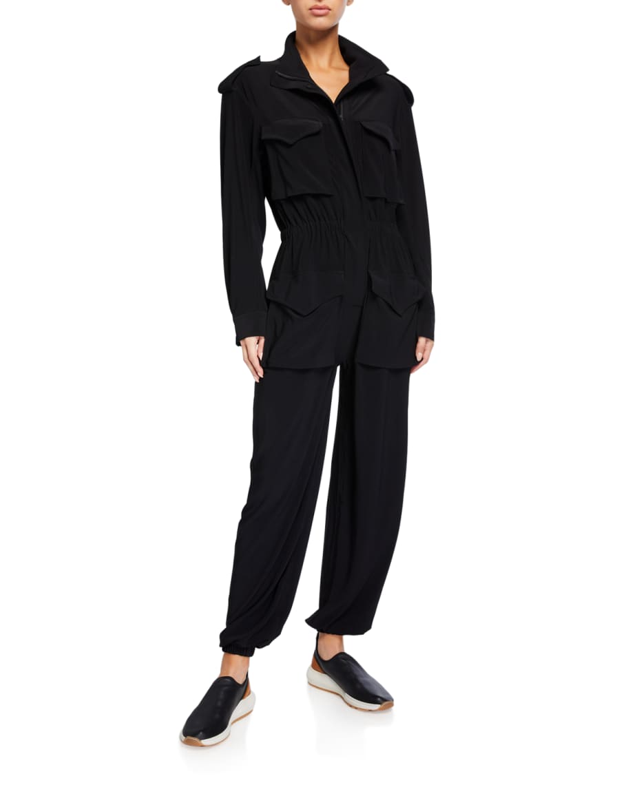 Norma Kamali Turtle Cargo Jumpsuit Neiman Marcus 6313