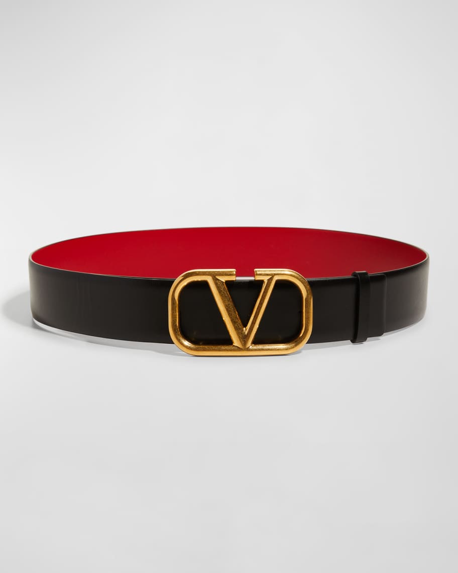 Valentino VLOGO Leather Belt | Neiman Marcus