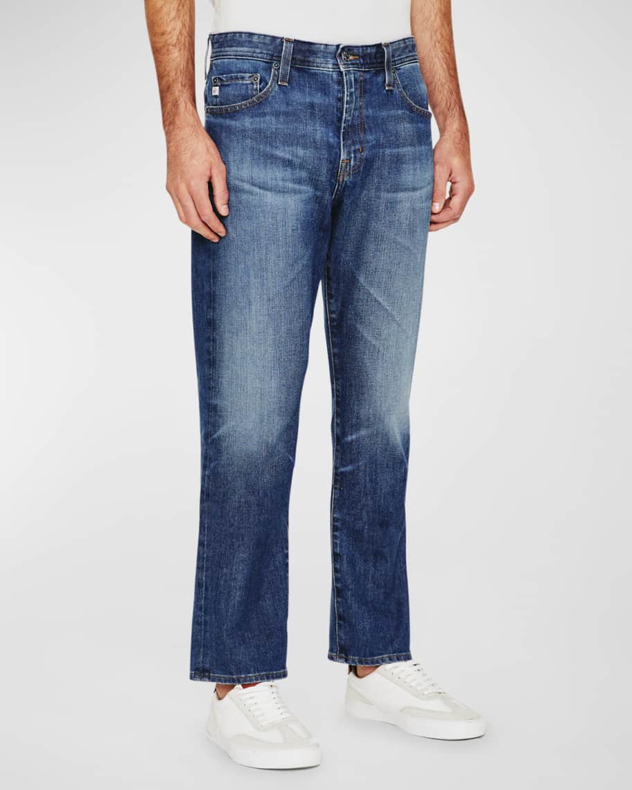 AG Jeans Men's Everett Slim Dark-Wash Jeans | Neiman Marcus