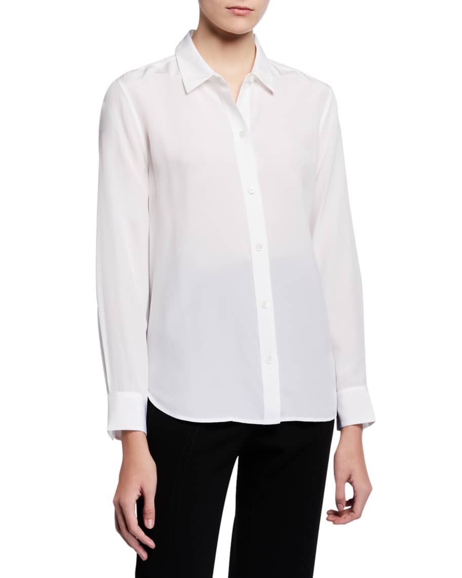 Equipment Leema Silk Button-Down Shirt | Neiman Marcus