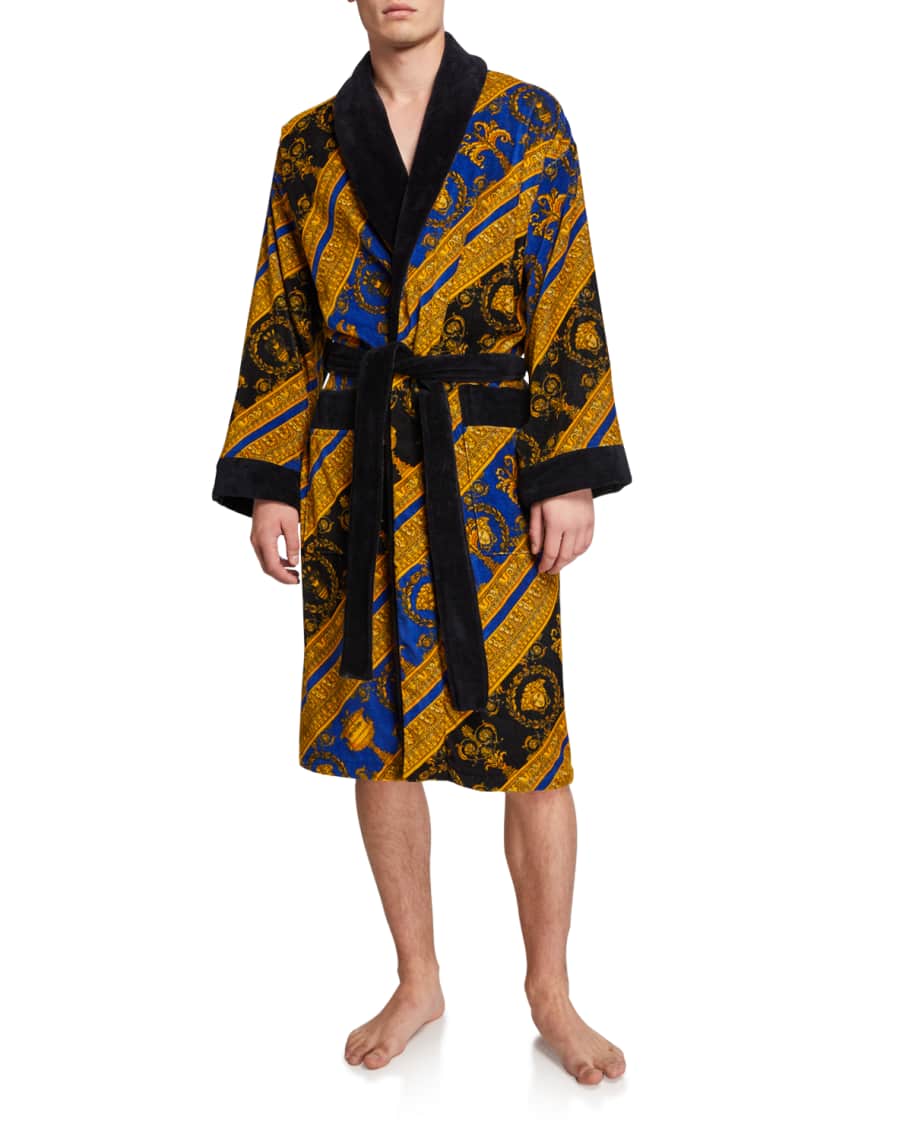 Versace I Heart Baroque Bathrobe Neiman Marcus