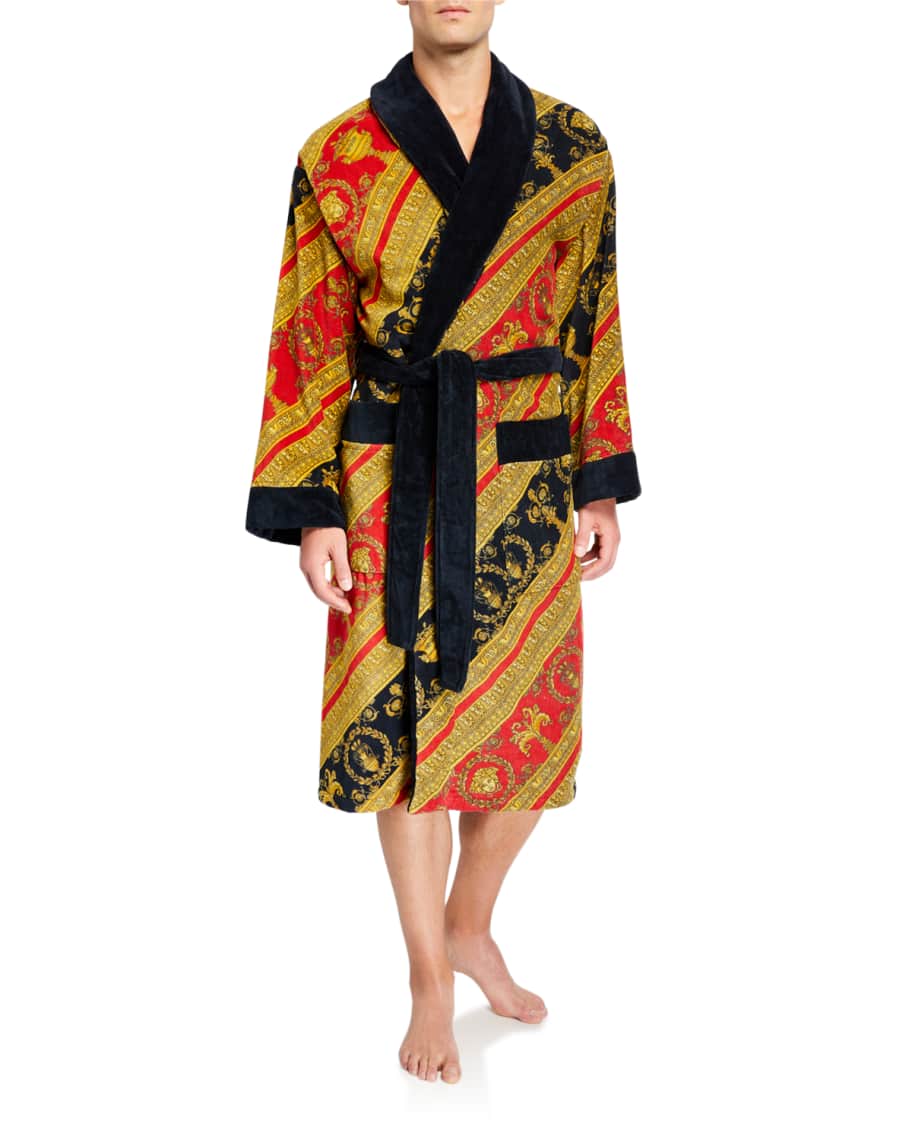 Versace I Heart Baroque Bathrobe Neiman Marcus