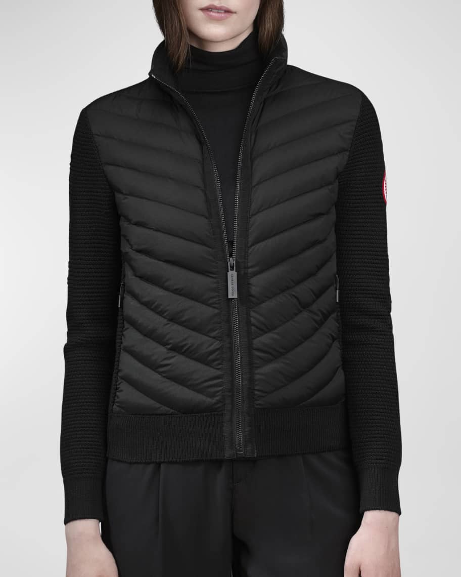 Canada Goose Hybridge Knit Puffer-Front Jacket | Neiman Marcus