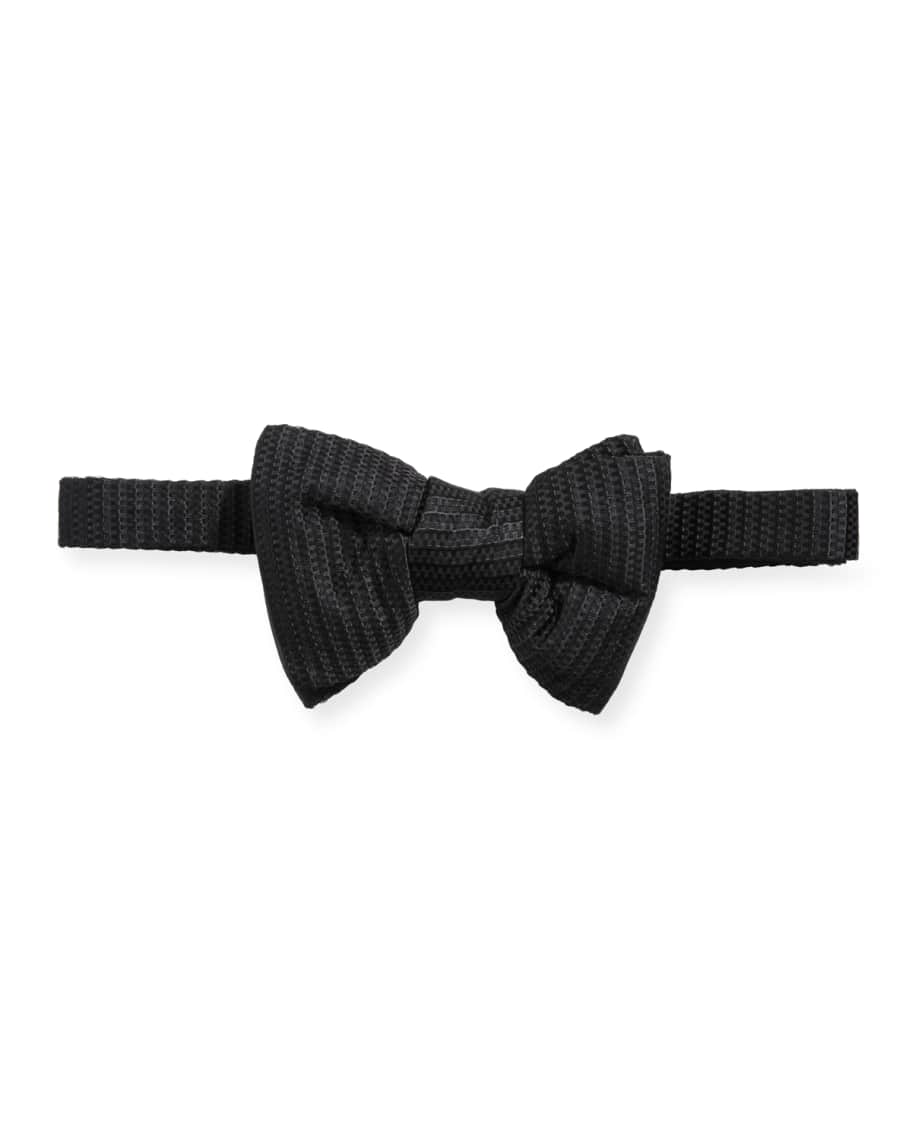 TOM FORD Men's Chain Jacquard Cotton-Silk Bow Tie | Neiman Marcus