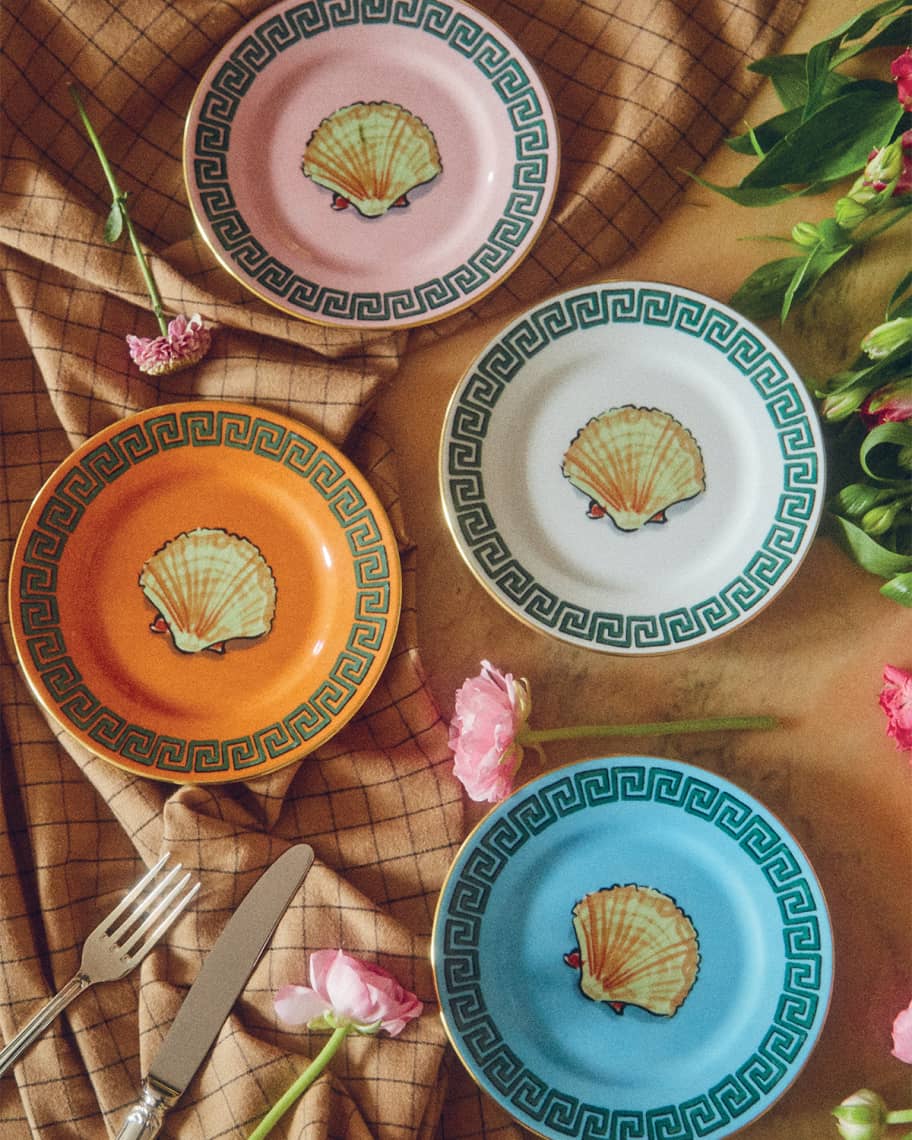 GINORI 1735 Il Viaggio di Nettuno Bread Plates, Set of Four