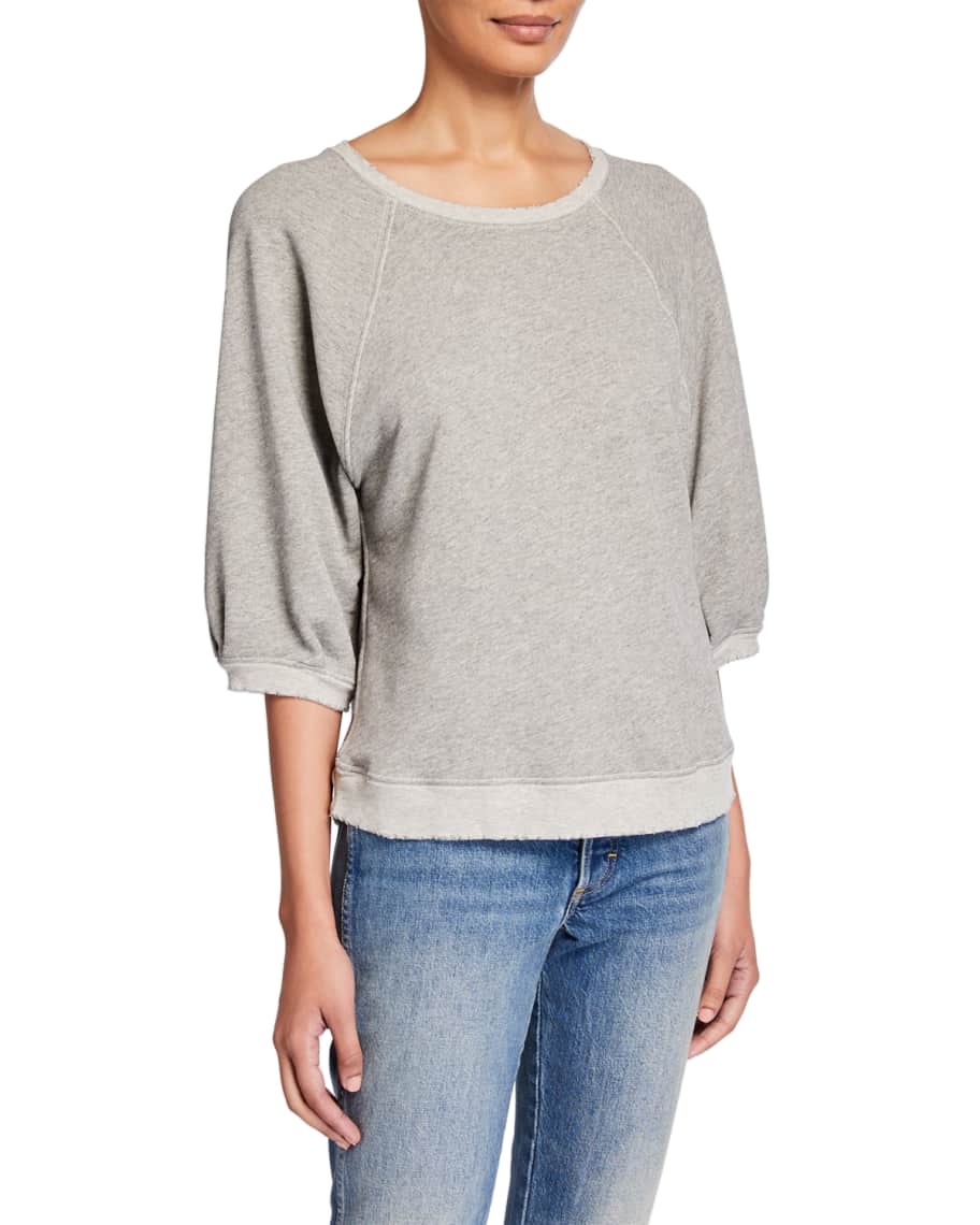 Amo puff shop sleeve sweatshirt