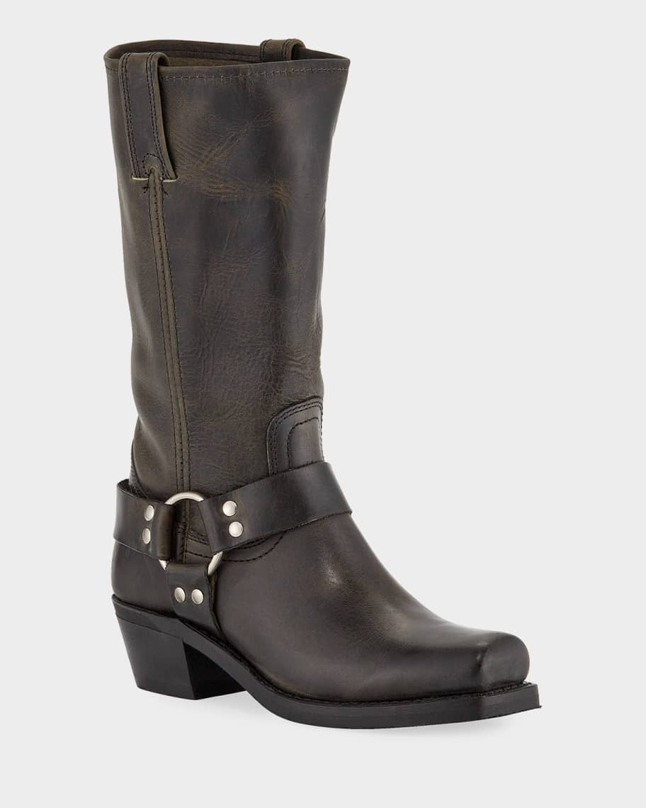 Frye Harness 8R Leather Knee Boots | Neiman Marcus