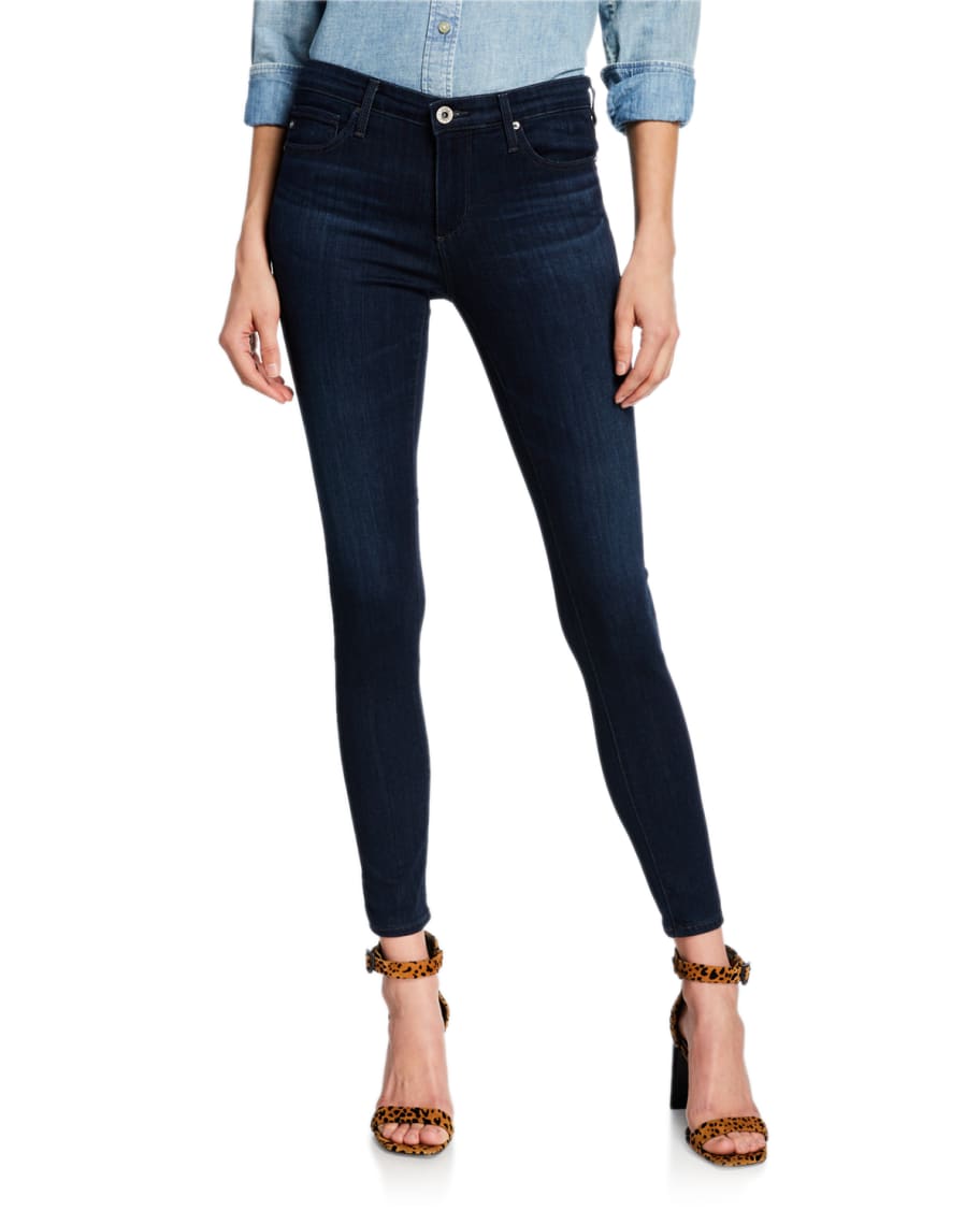 AG Jeans The Legging Ankle Jeans, Coal Gray | Neiman Marcus