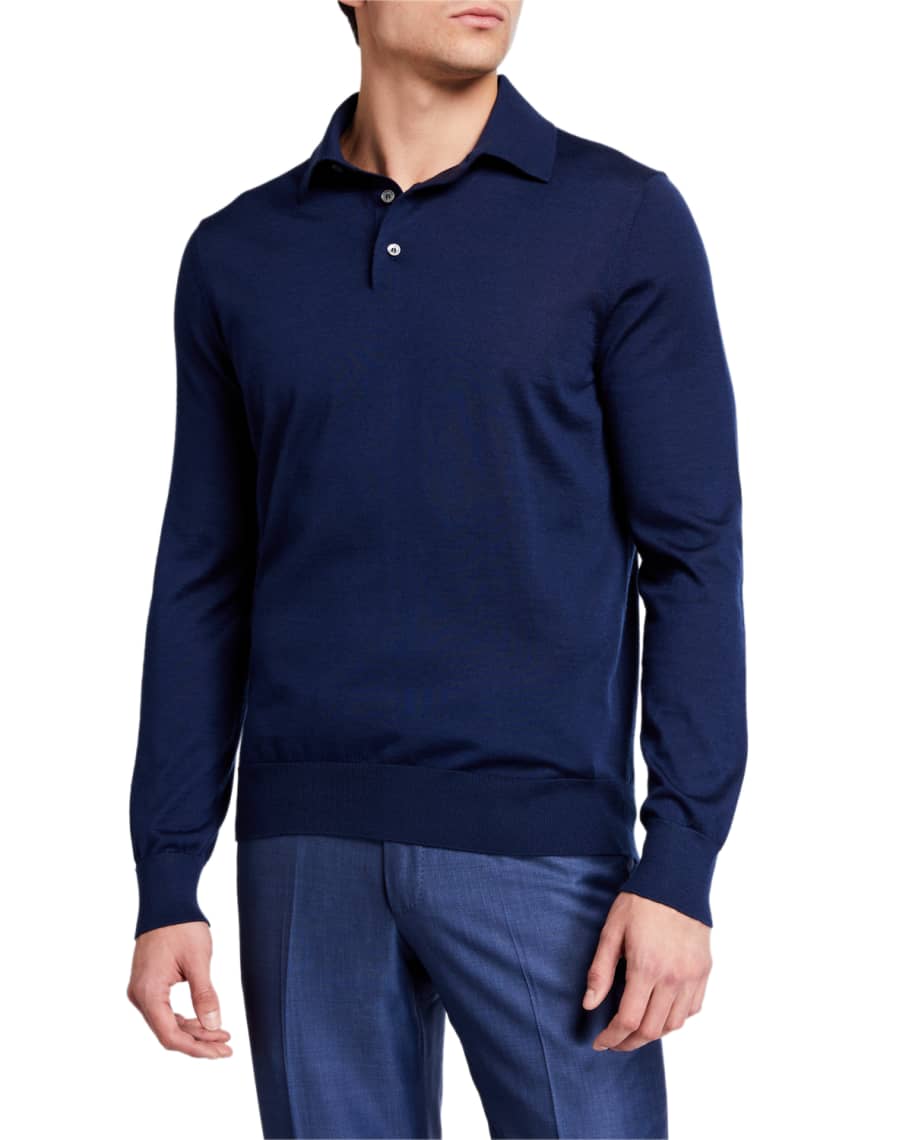 silk polo men