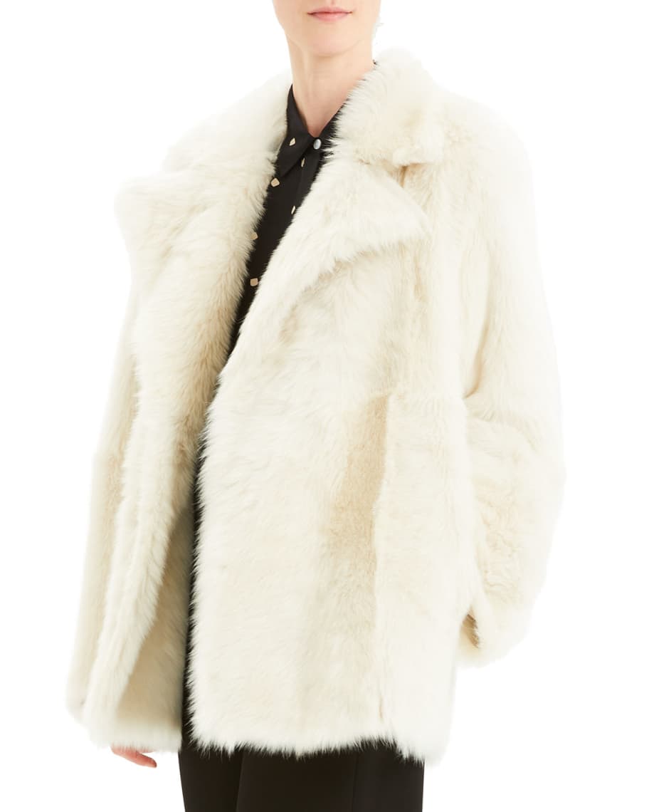 Theory reversible deals shearling coat