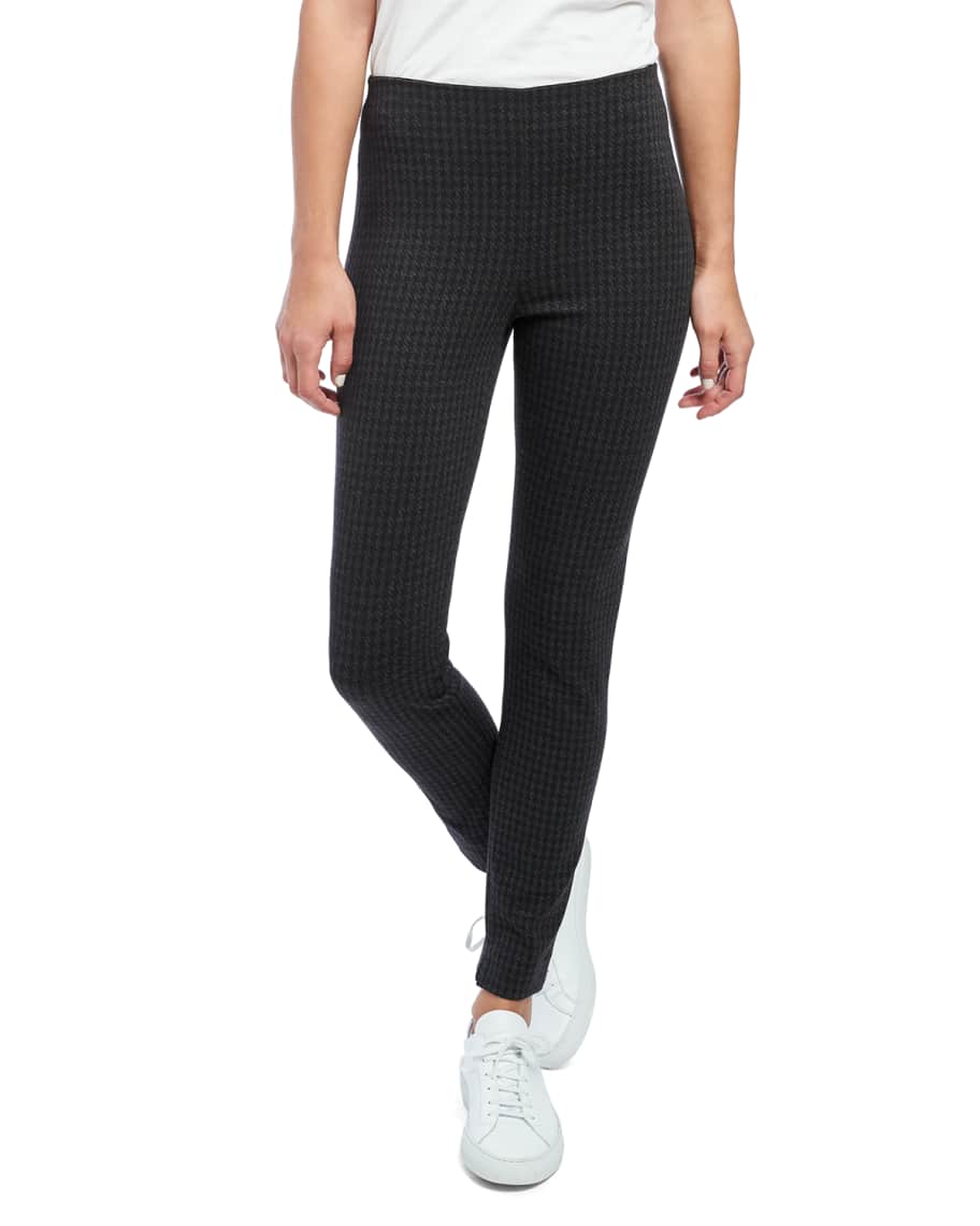 Theory Houndstooth Knit Skinny Leggings | Neiman Marcus